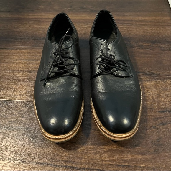 Ben Sherman black leather dress shoes men’s - Picture 1 of 5